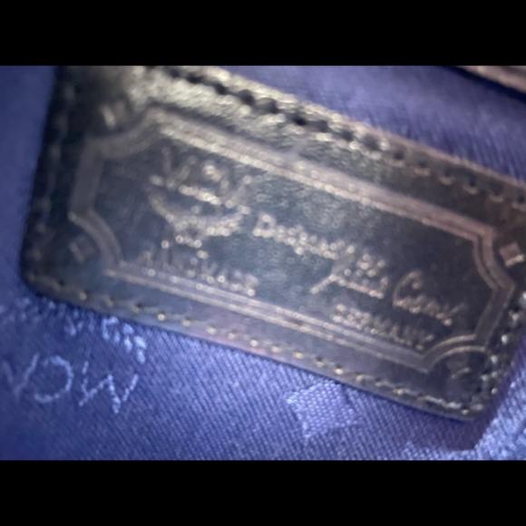 💯 Authentic MCM Blue &White Alma Patern Bag👛 - Picture 7 of 7